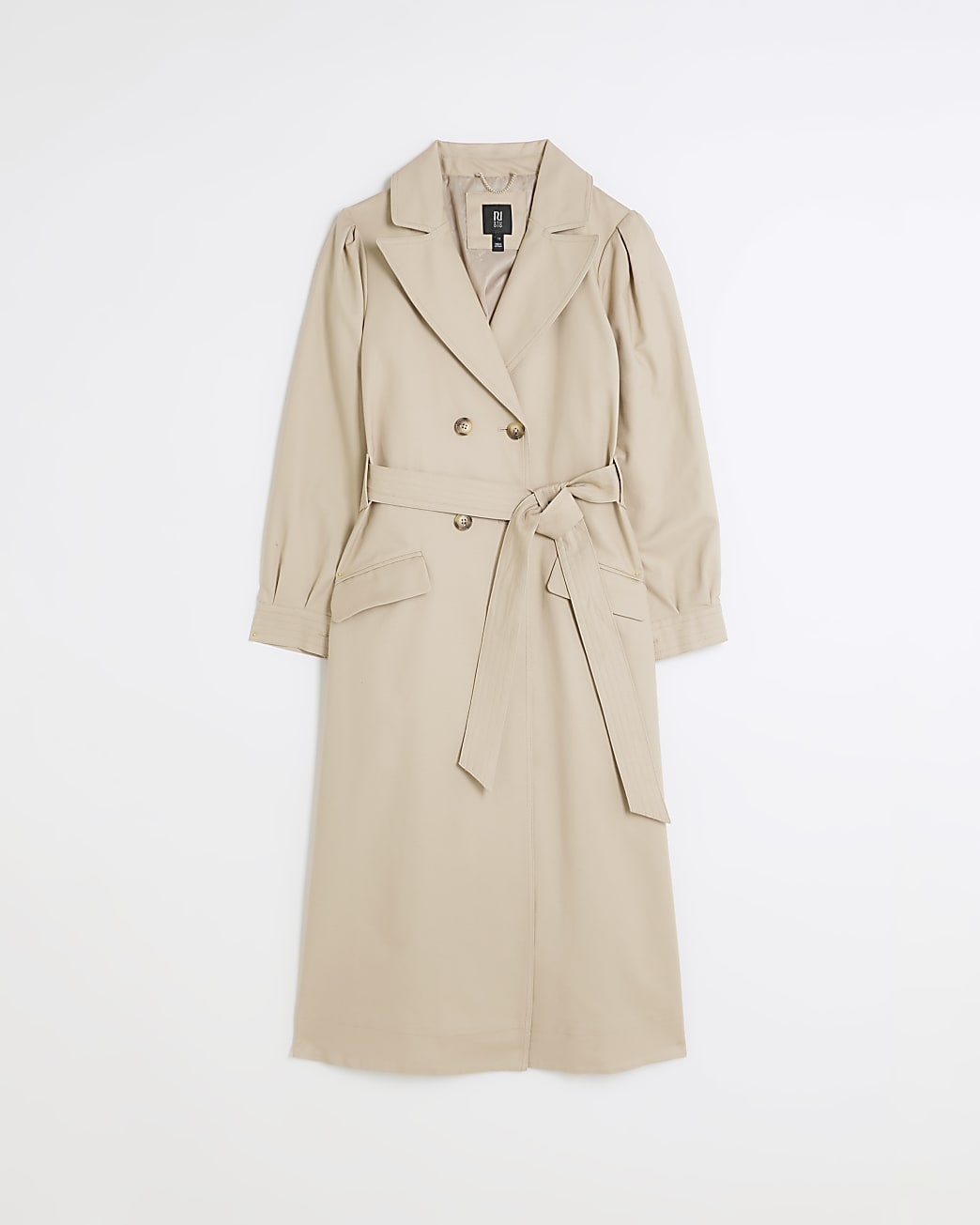 Beige RI Studio belted trench coat