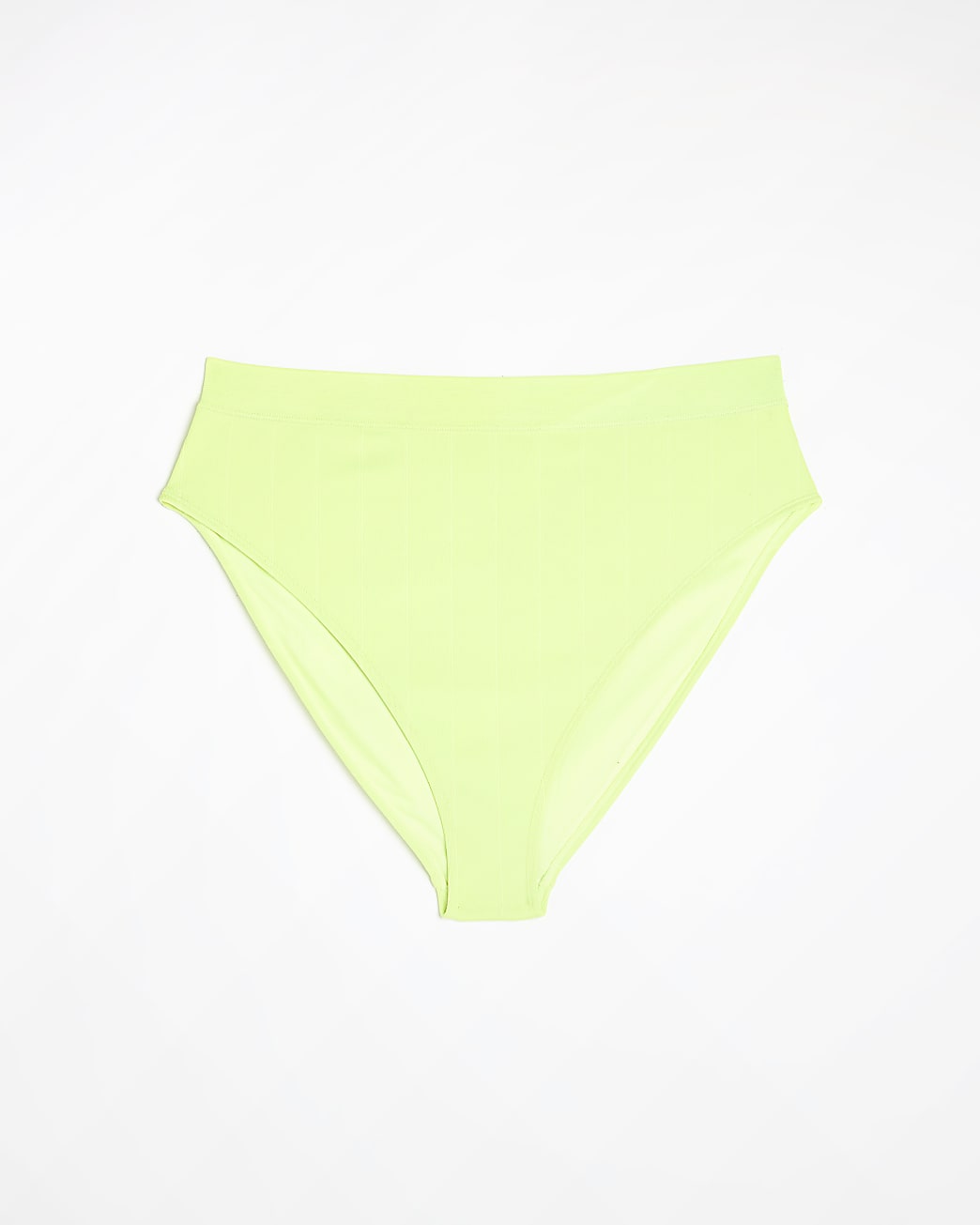 Plus lime green high waisted bikini bottoms