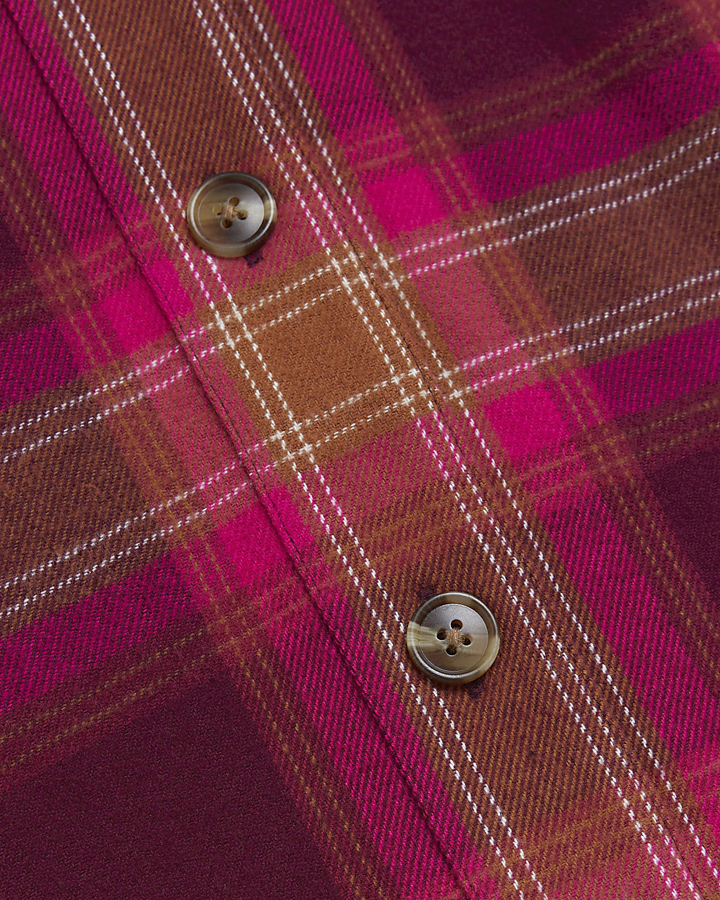 Plus pink check oversized shirt