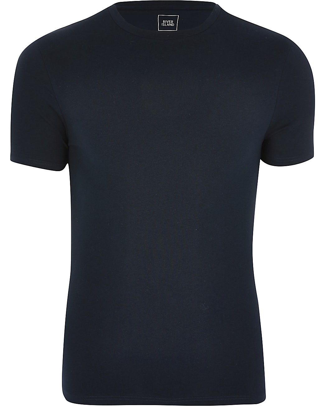 Navy muscle fit T-shirt