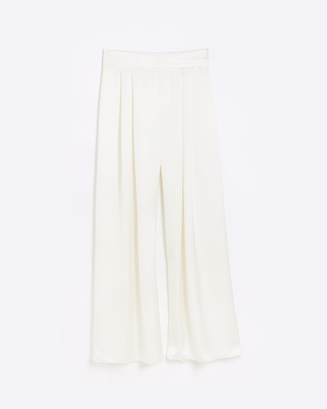 Stone wide leg trousers