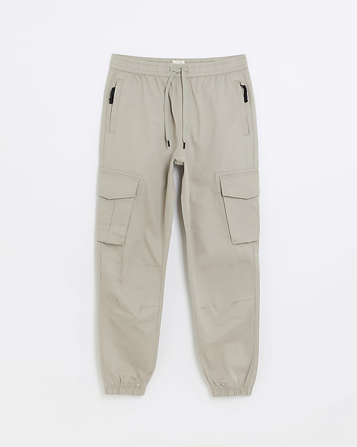 Stone slim fit cargo joggers