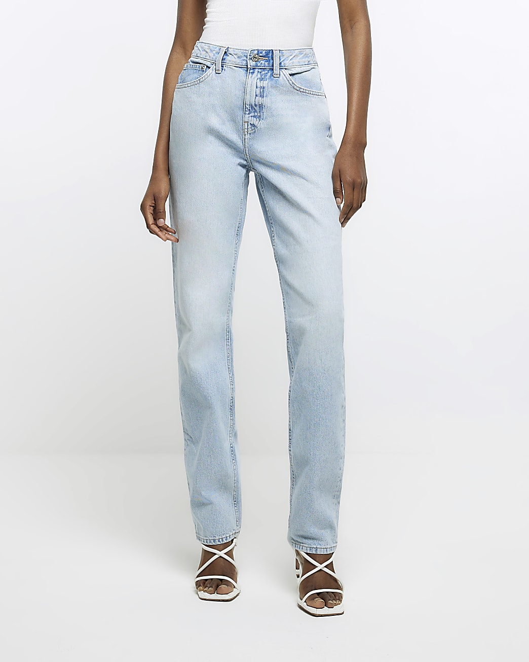 Blue Straight leg jeans