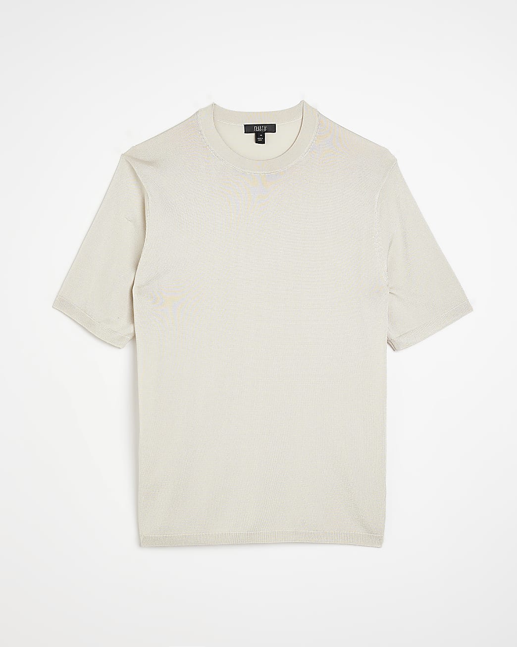 Ecru RI Studio Regular fit knitted t-shirt