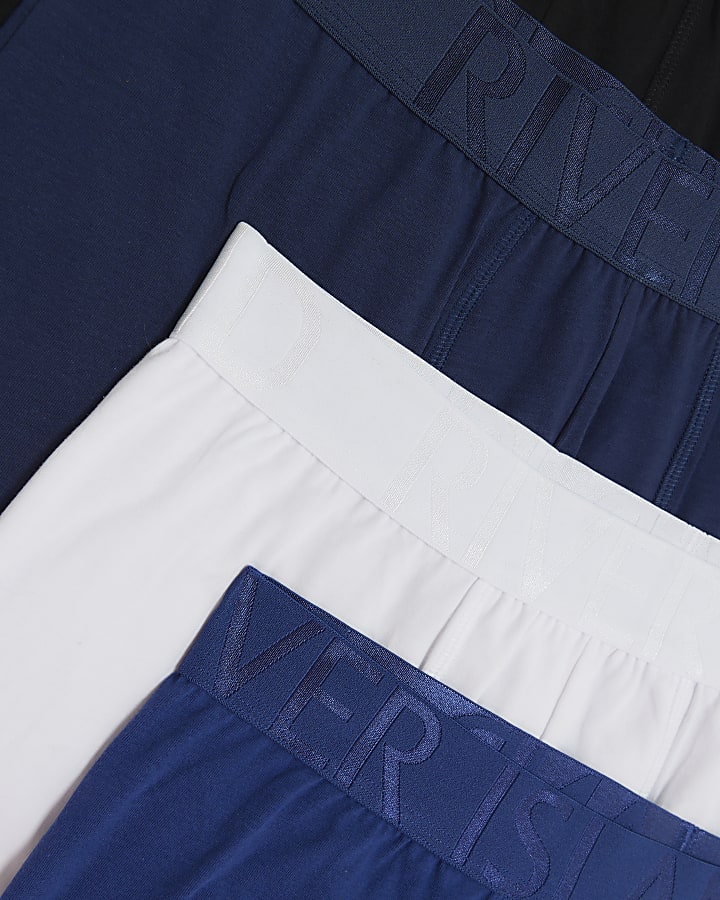 Blue regular fit multipack of 4 trunks