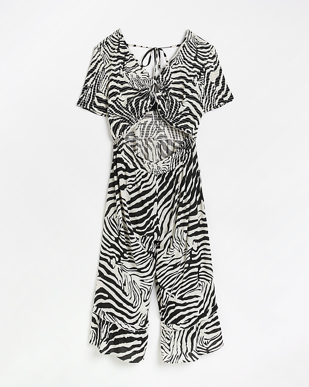 Plus Animal Print Palazzo Jumpsuit