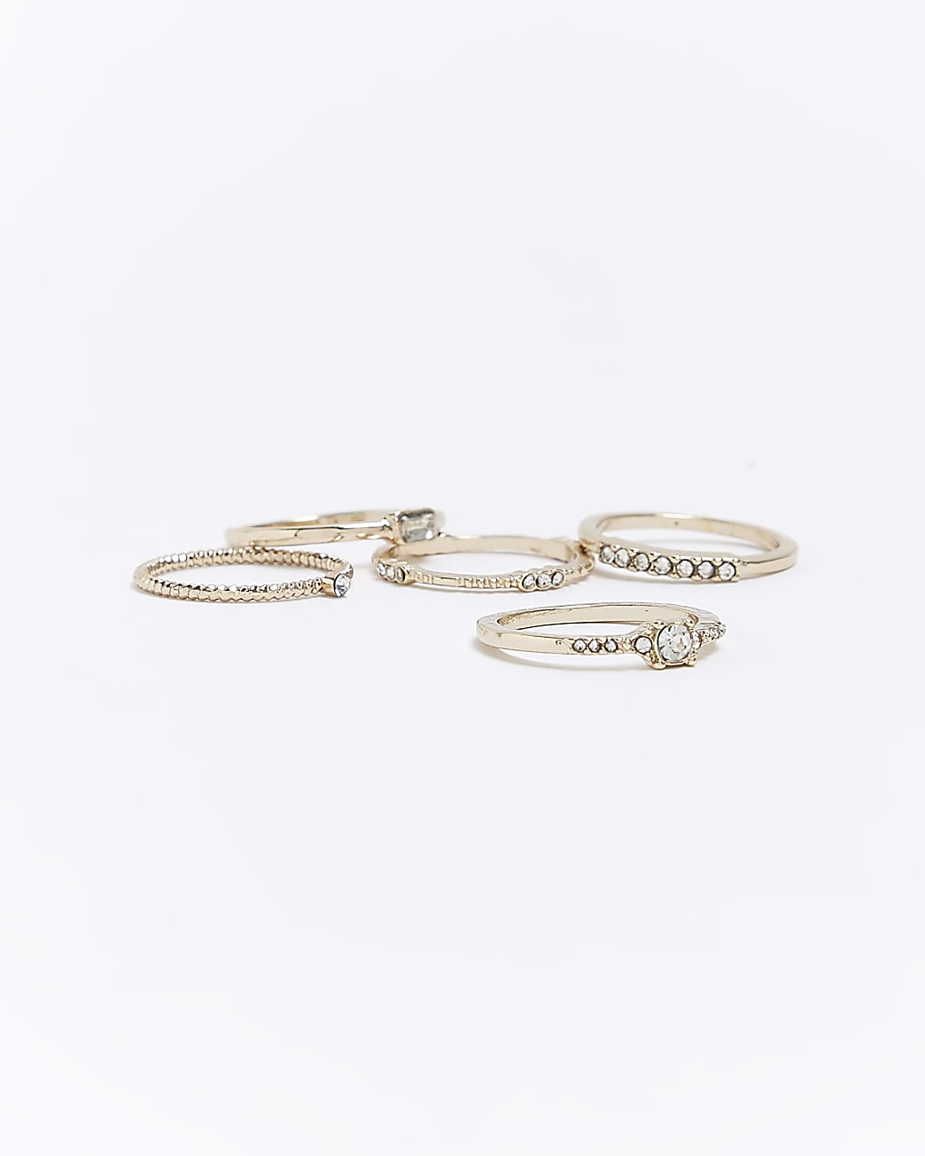Gold diamante ring multipack