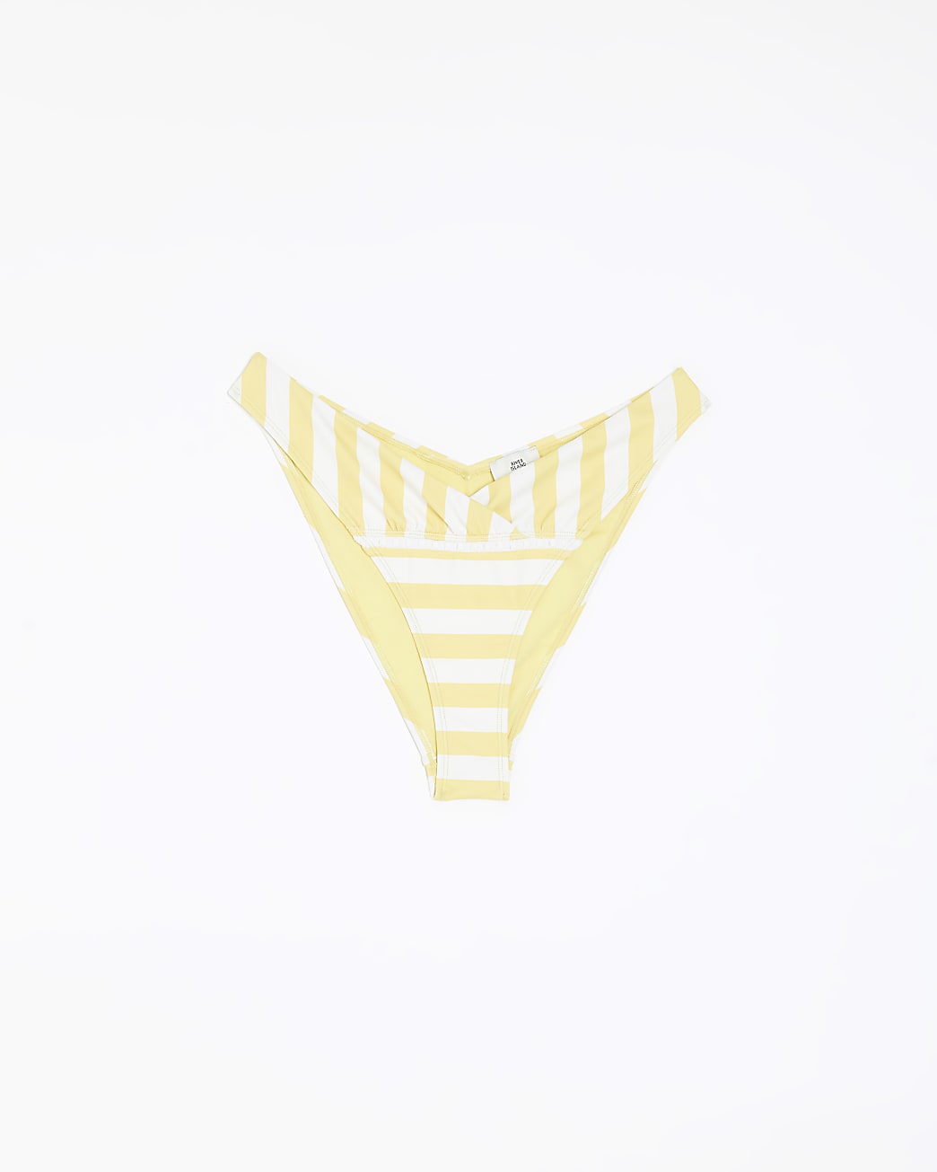 Yellow stripe bikini bottoms