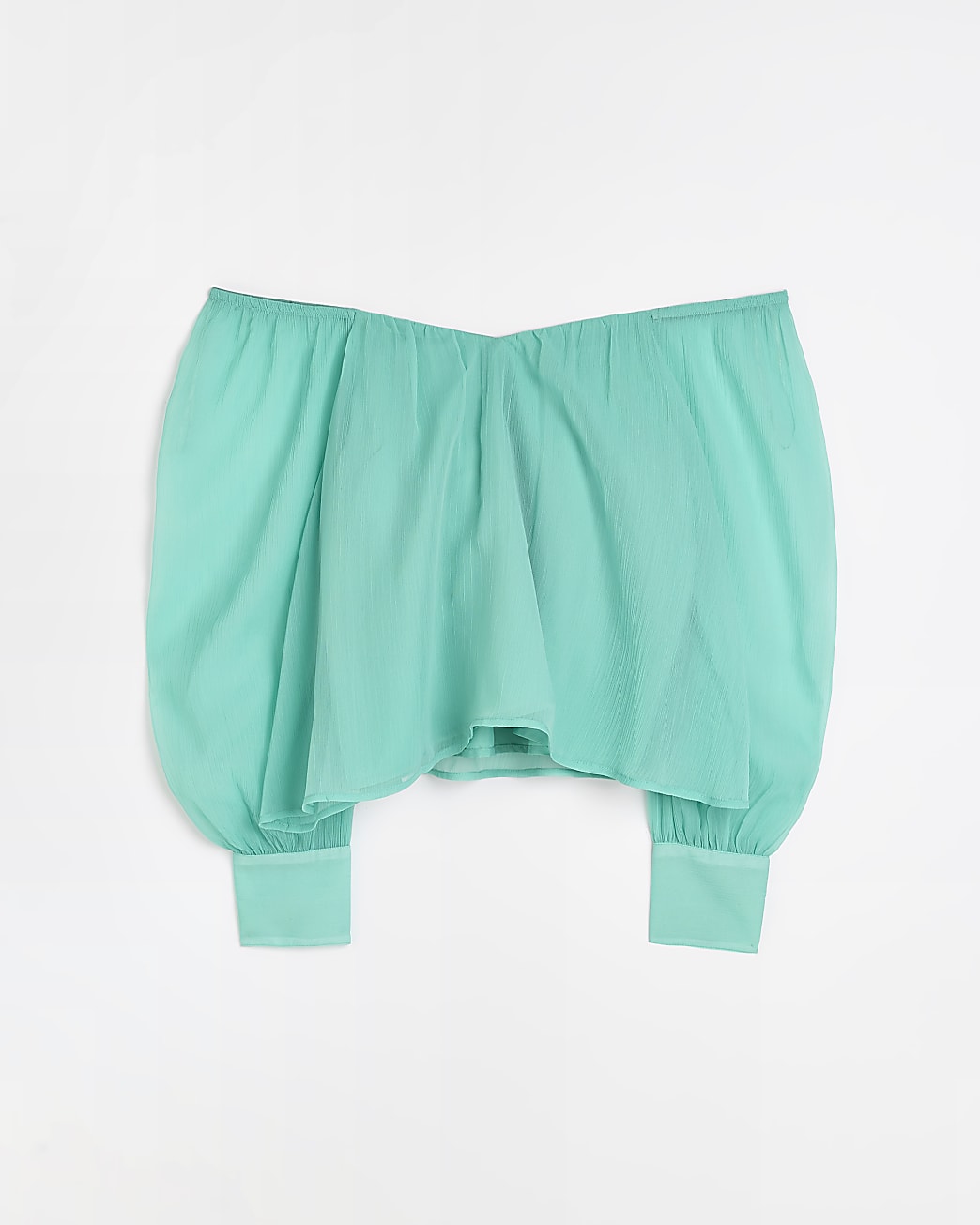 Blue bardot blouse