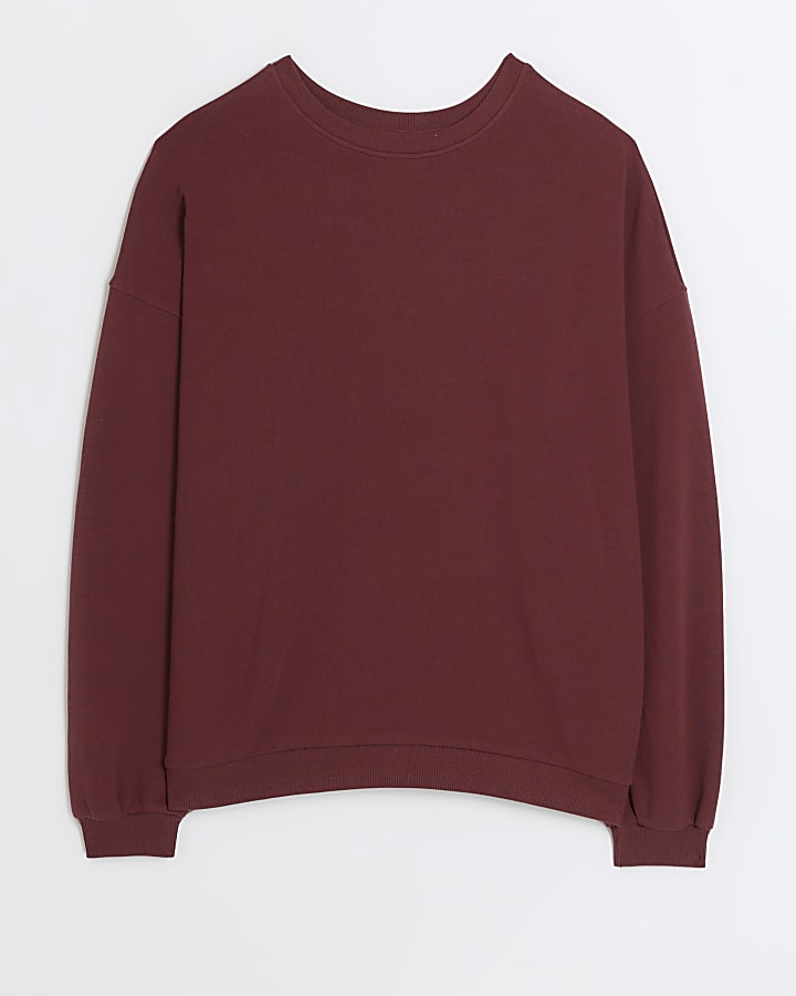 Red long sleeve sweatshirt