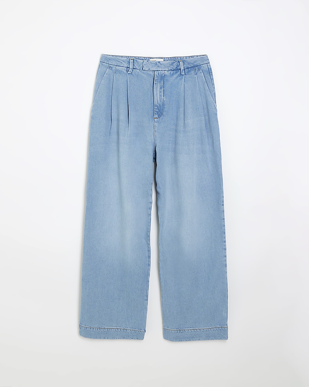Denim wide leg jeans