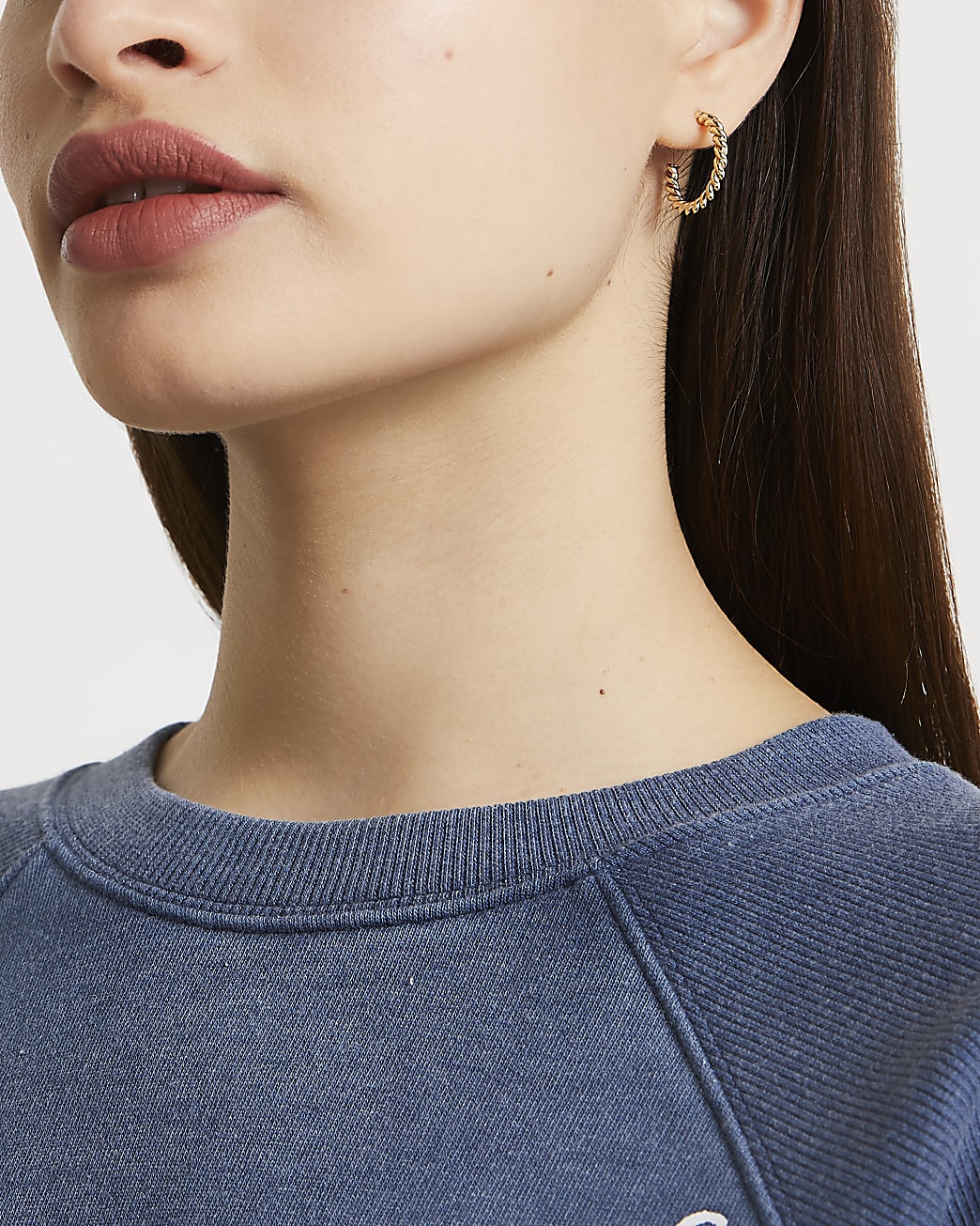 Gold hoop earrings multipack