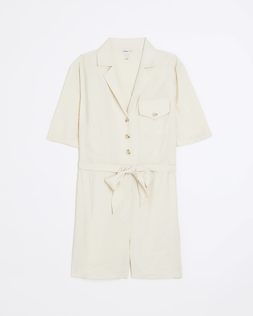 Stone tie waist playsuit