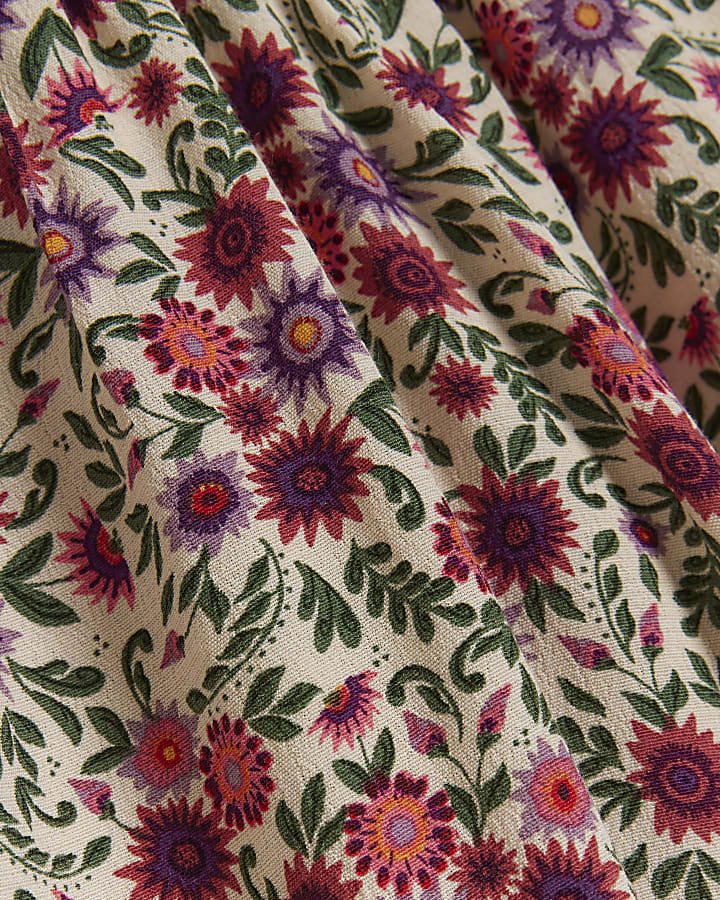 Girls pink floral blouse