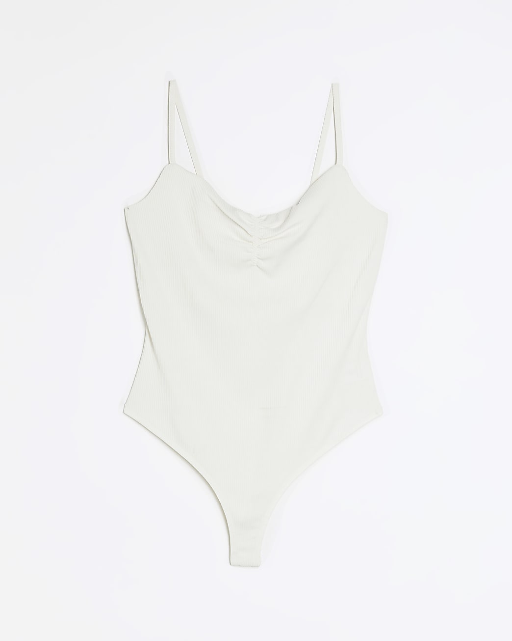 White sleeveless bodysuit