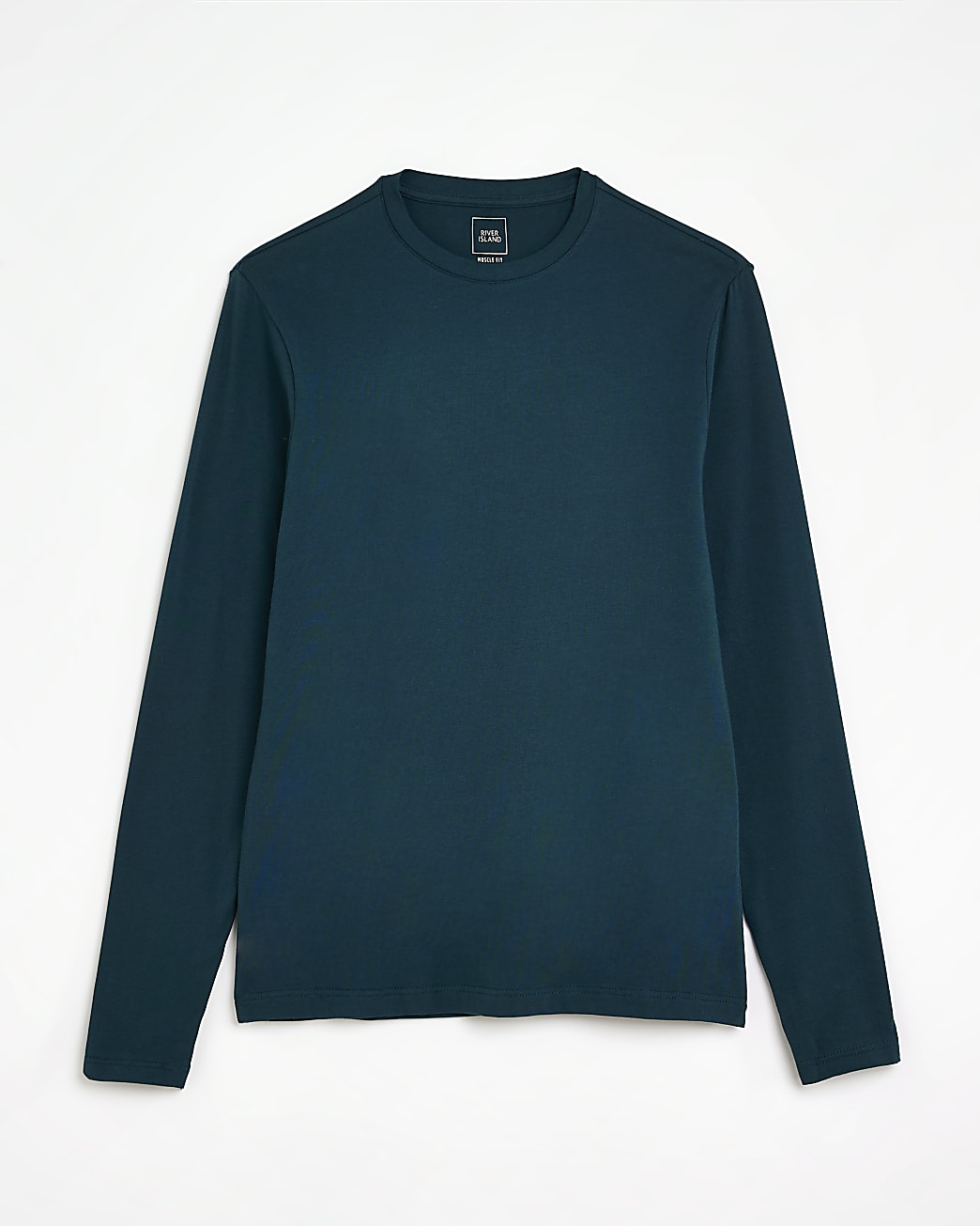 Green Muscle fit long sleeve t-shirt