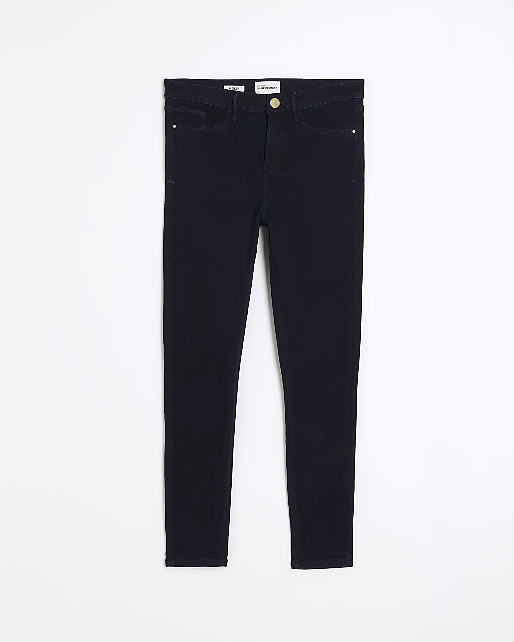 Navy molly mid rise skinny jeans