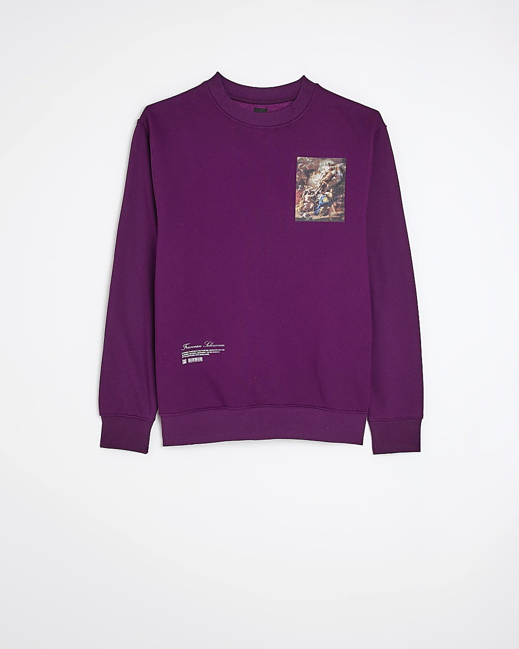 Purple regular fit Renaissance sweatshirt