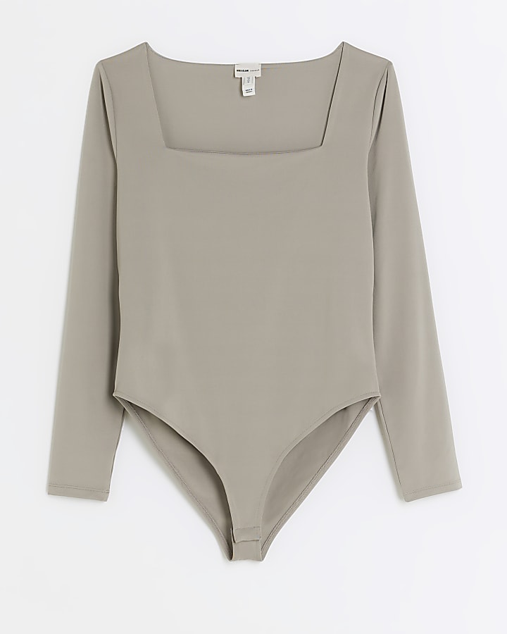 Petite Brown Clean Square Neck Body