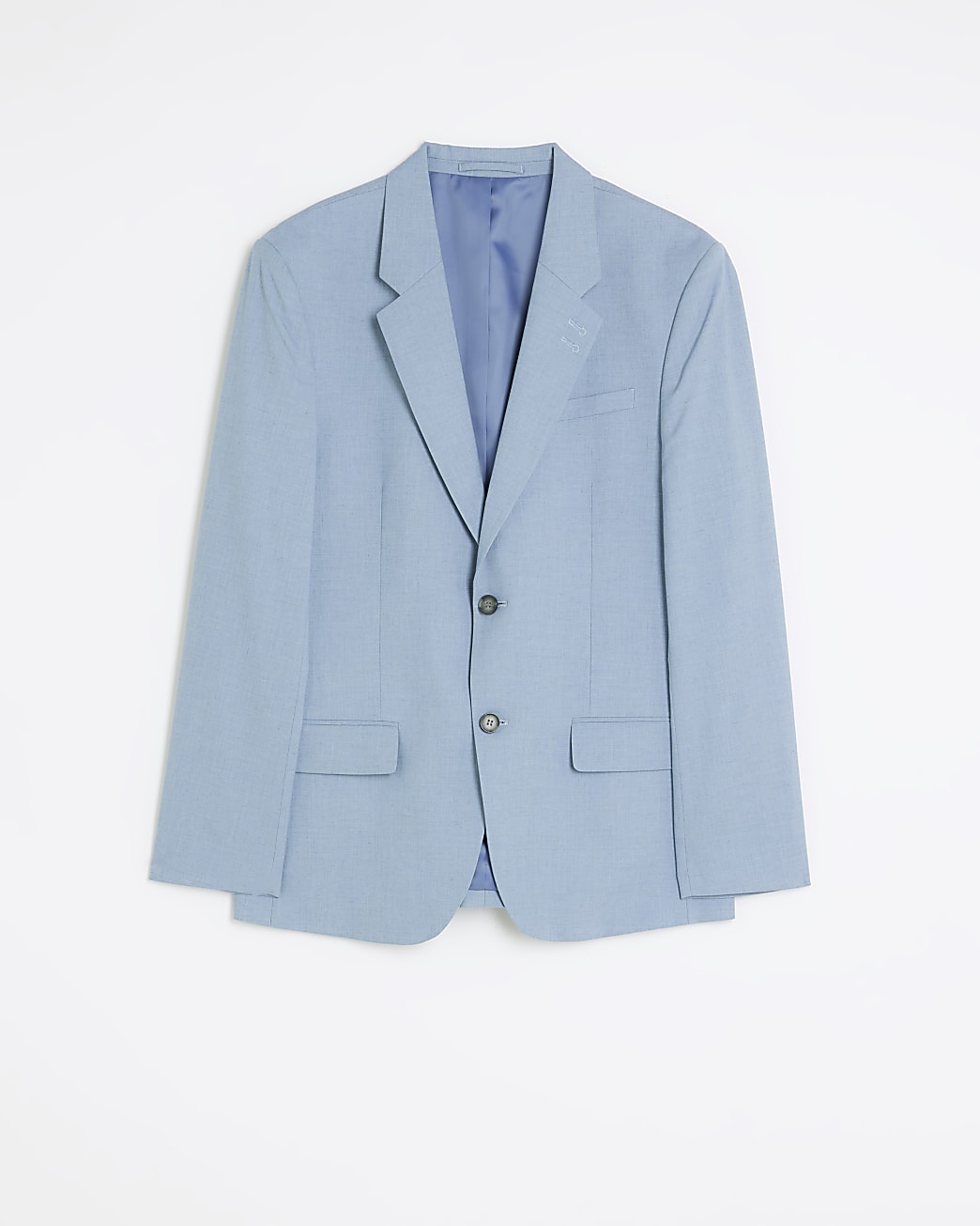 Blue slim fit suit jacket
