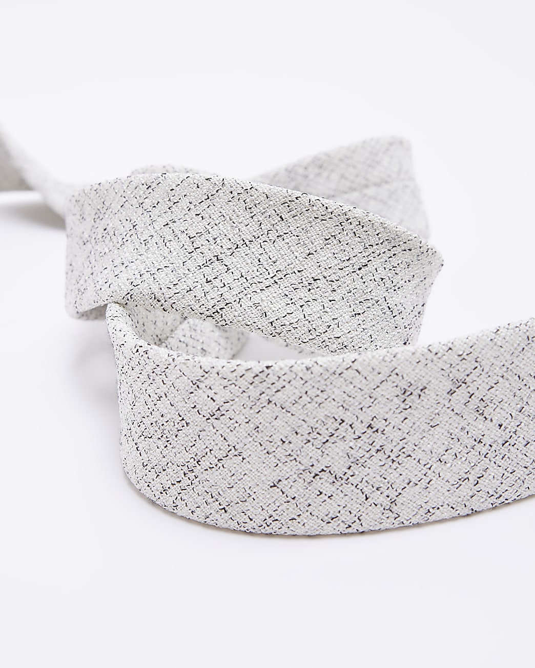 Grey twill tie