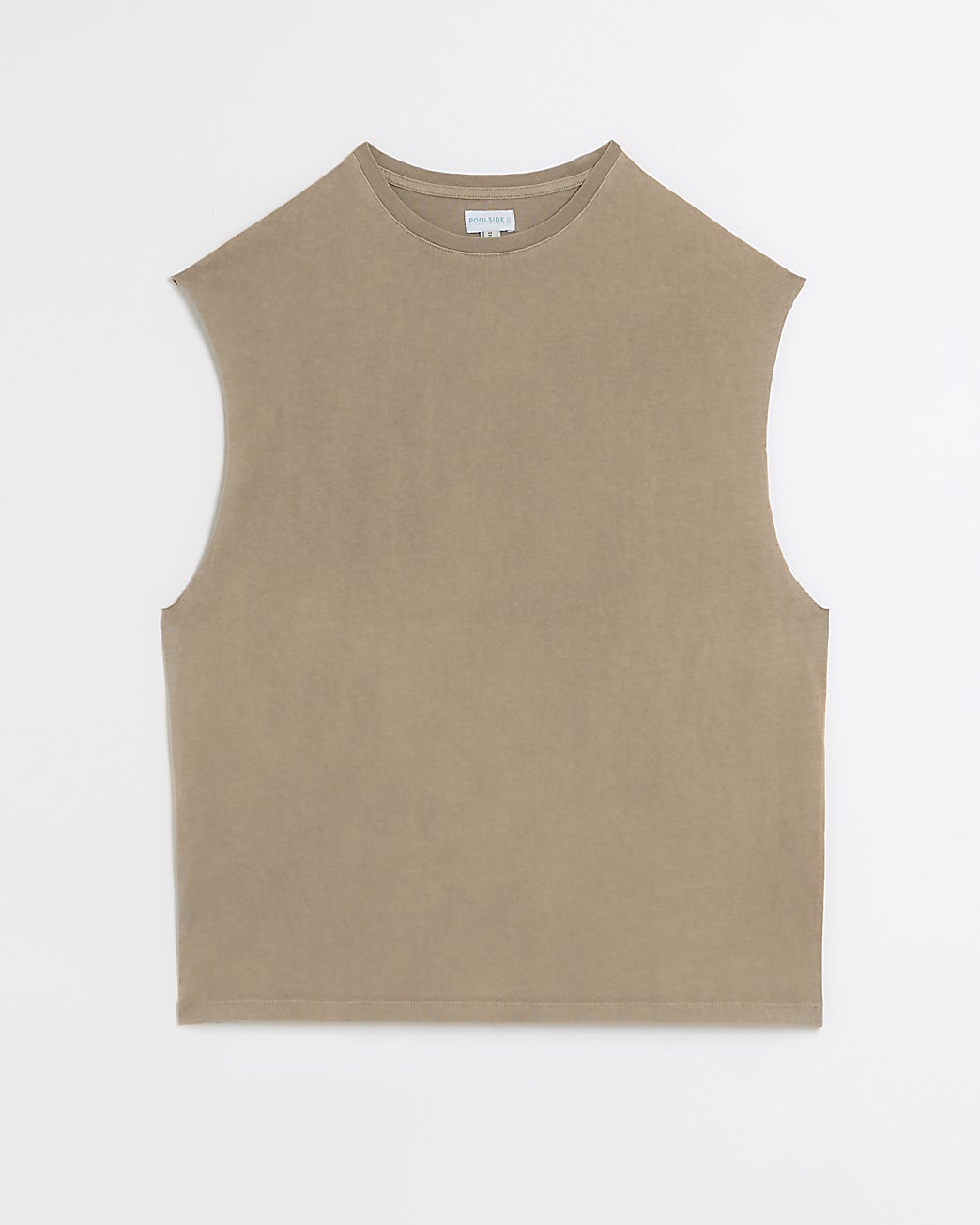 Stone regular fit washed vest