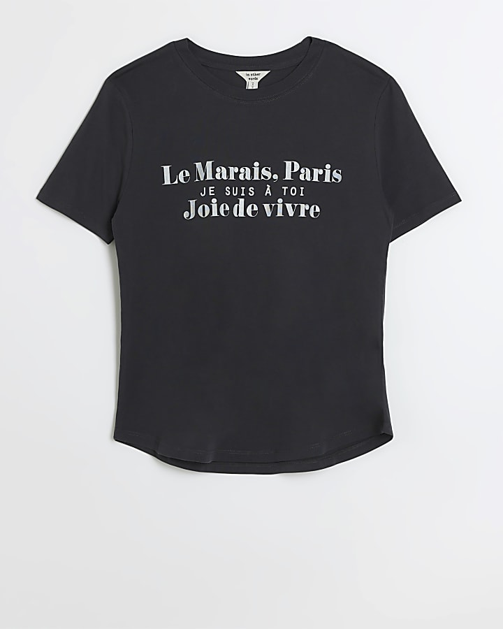Grey graphic t-shirt