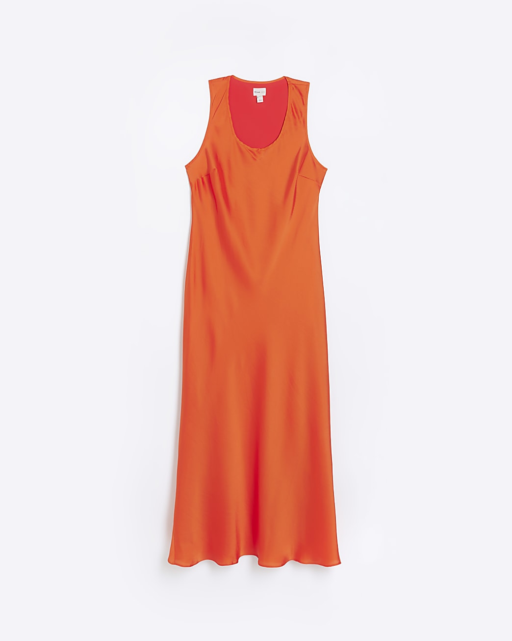 Red slip maxi dress