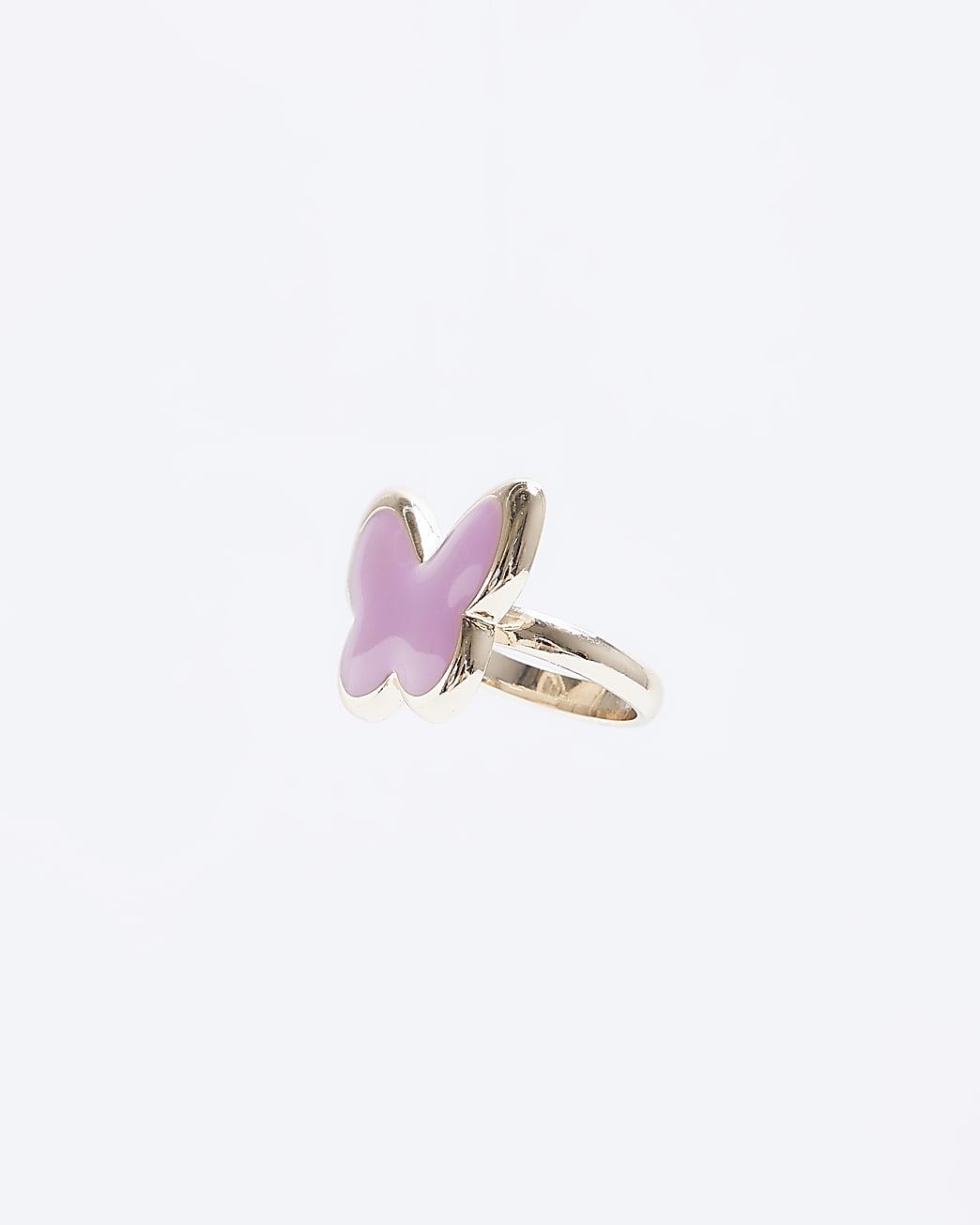 Pink butterfly ring