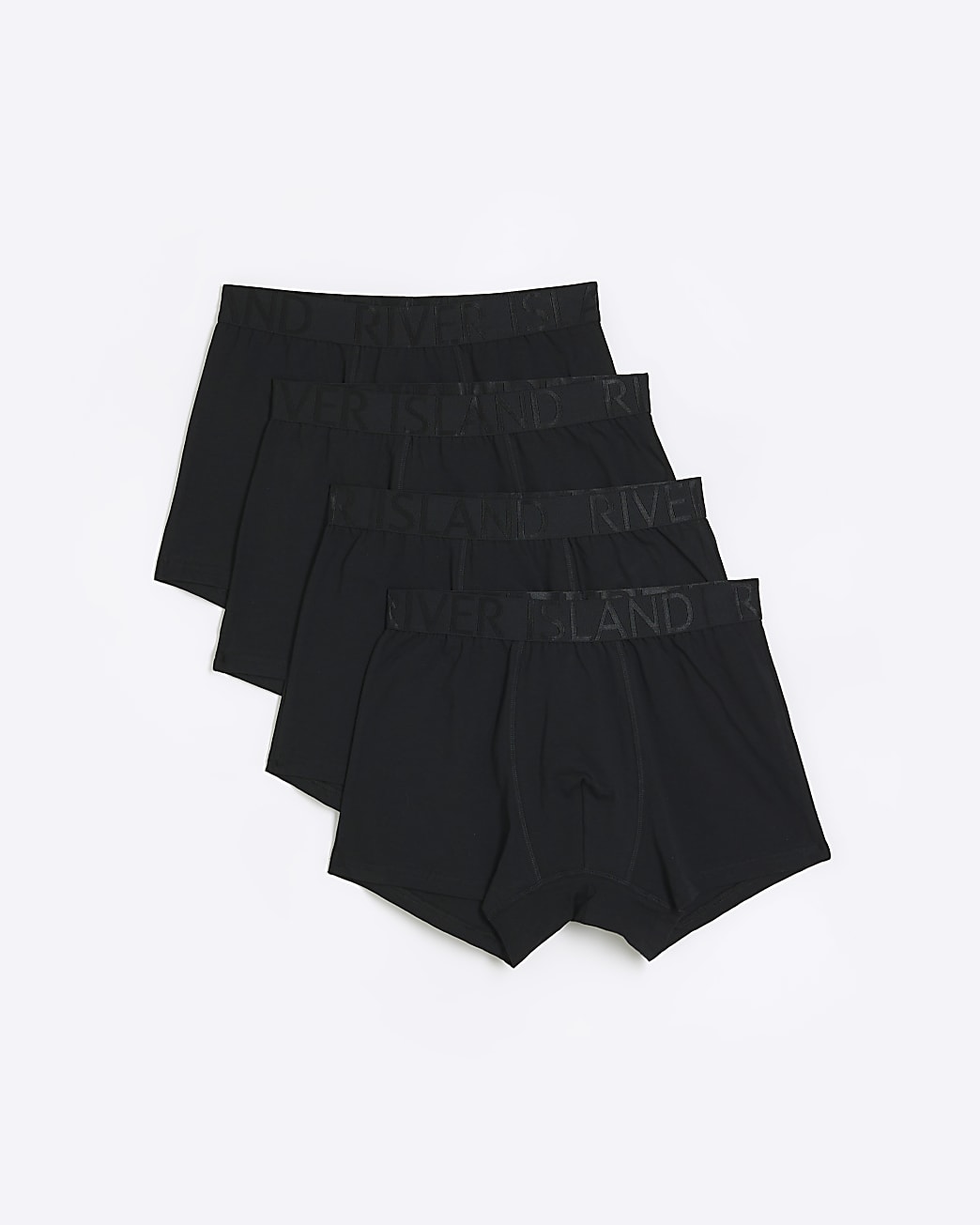 Black regular fit multipack of 4 trunks