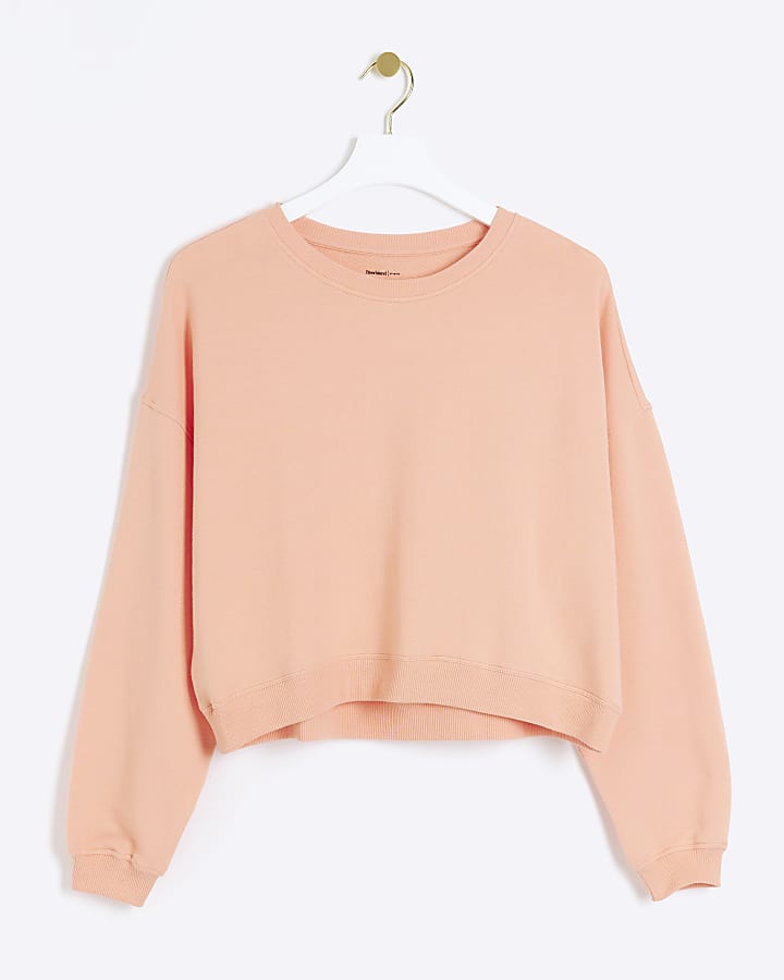 Orange  crop plain sweatshirt