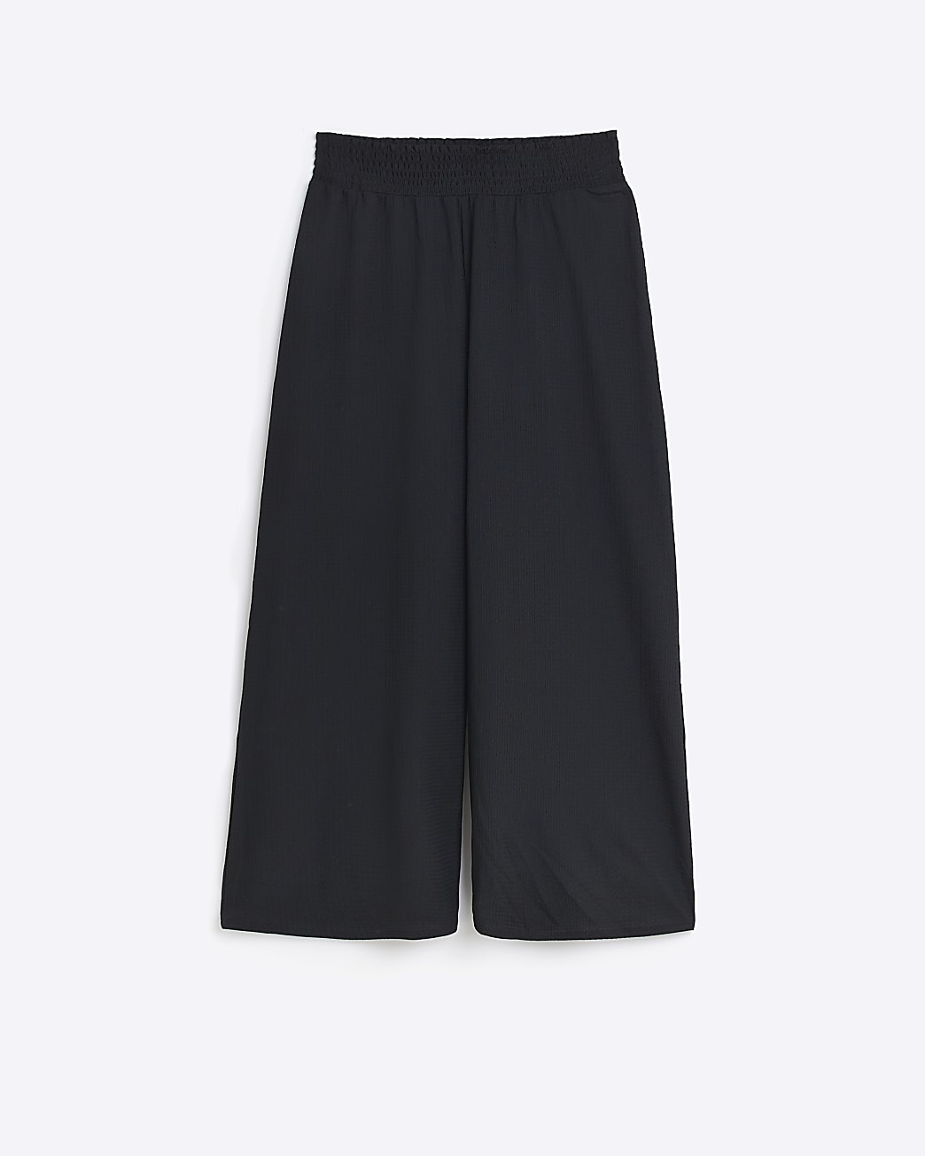 Black wide leg trousers