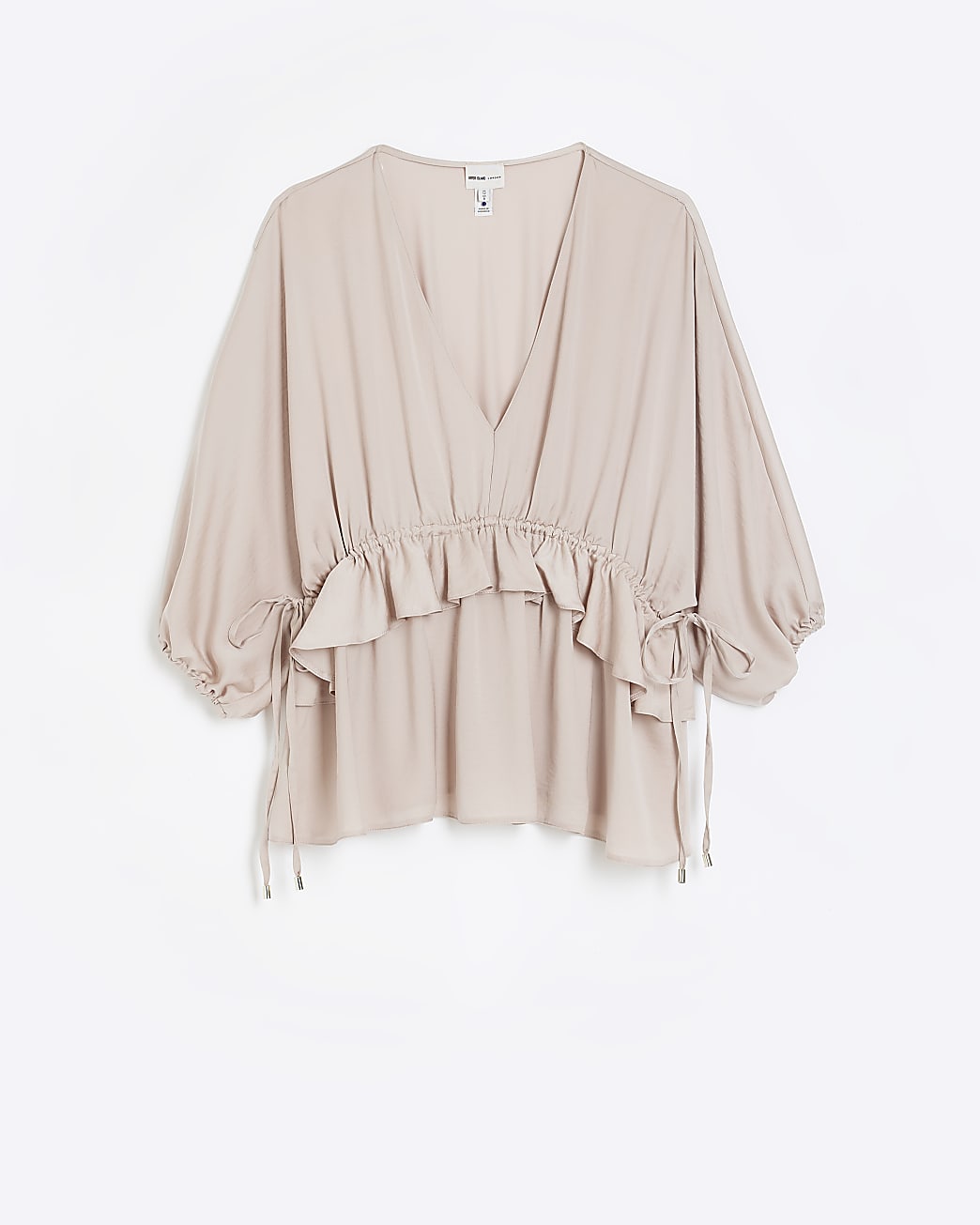 Pink ruffle blouse