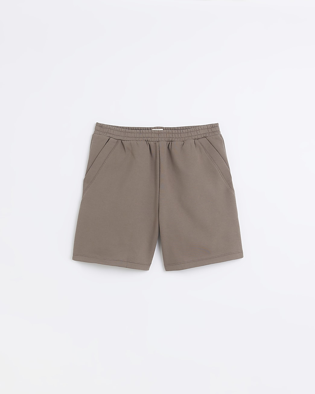 Stone regular fit jersey shorts