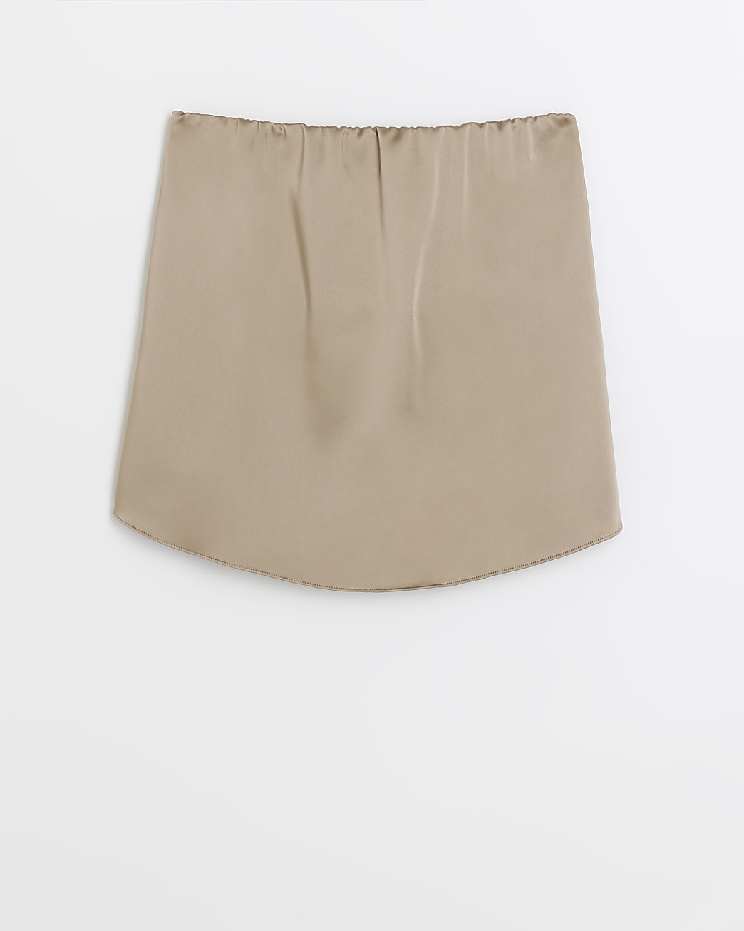 Champagne satin bandeau top