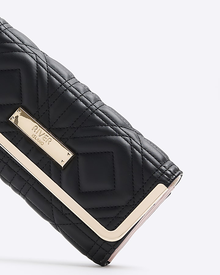 Black quilted purse