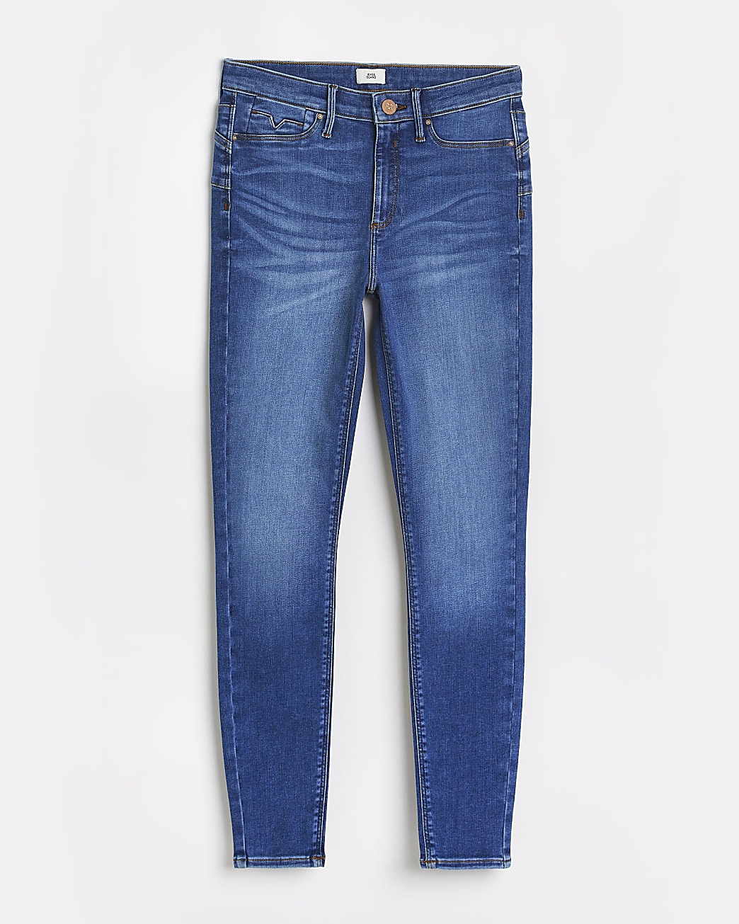 Blue Molly mid rise bum sculpt skinny jeans