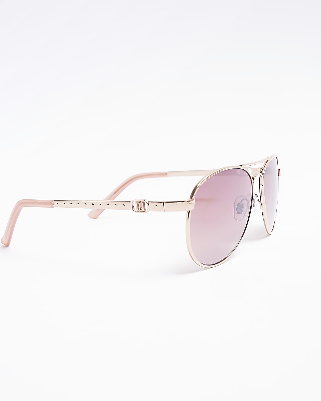 Rose gold aviator sunglasses