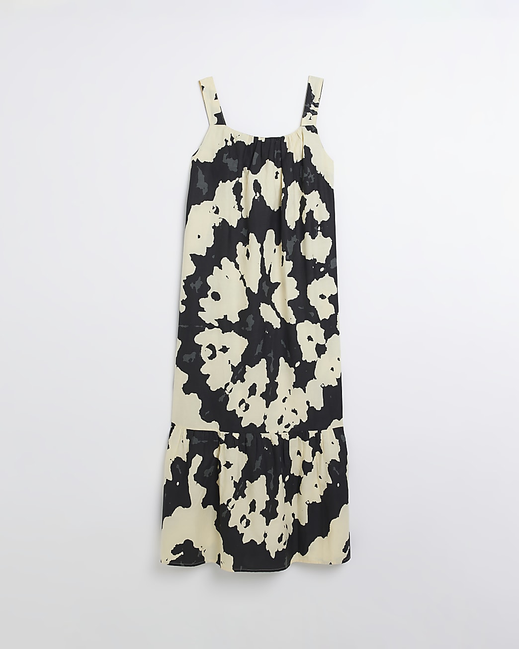 Black tie dye slip maxi dress