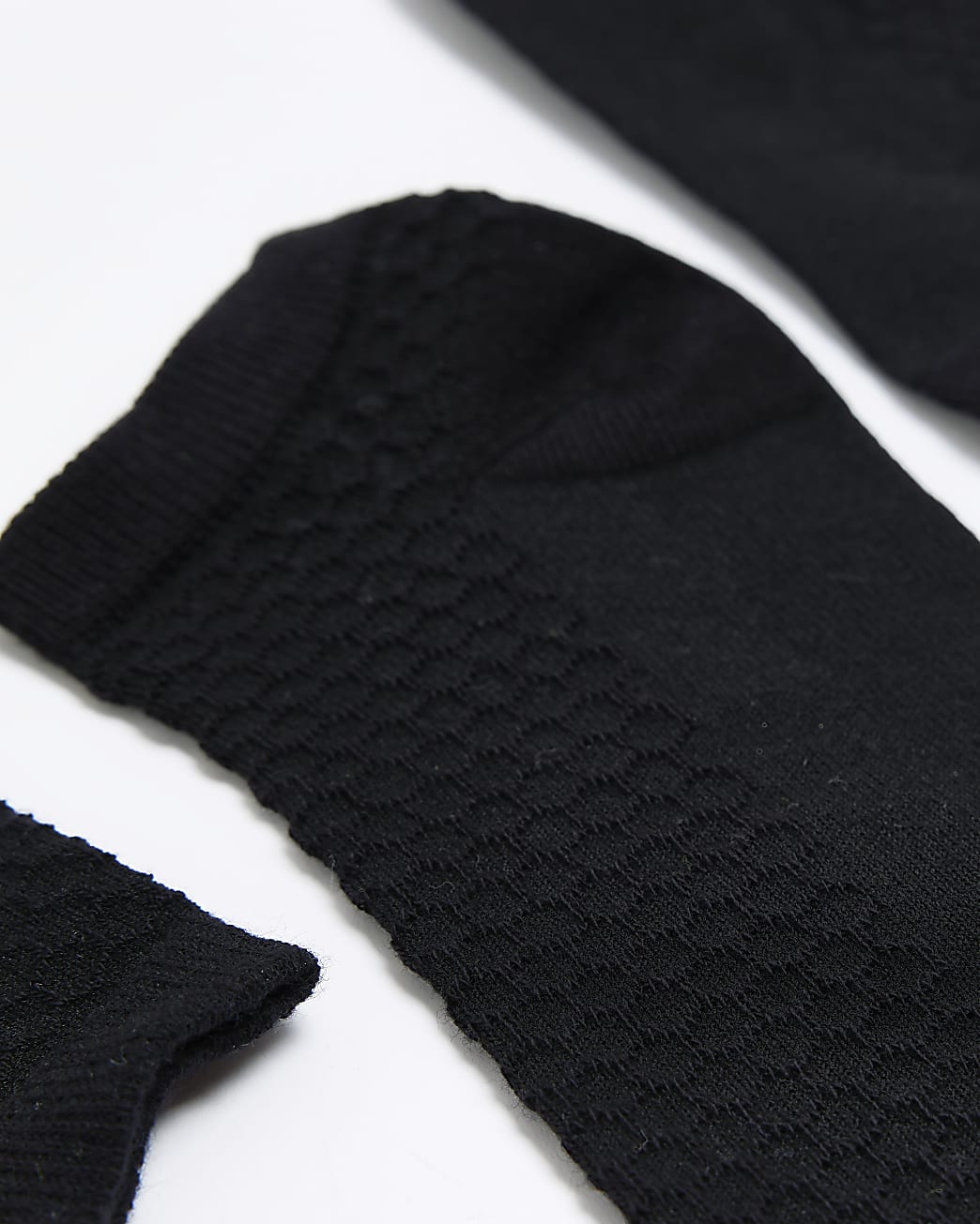 Black honeycomb 2 pack trainer socks