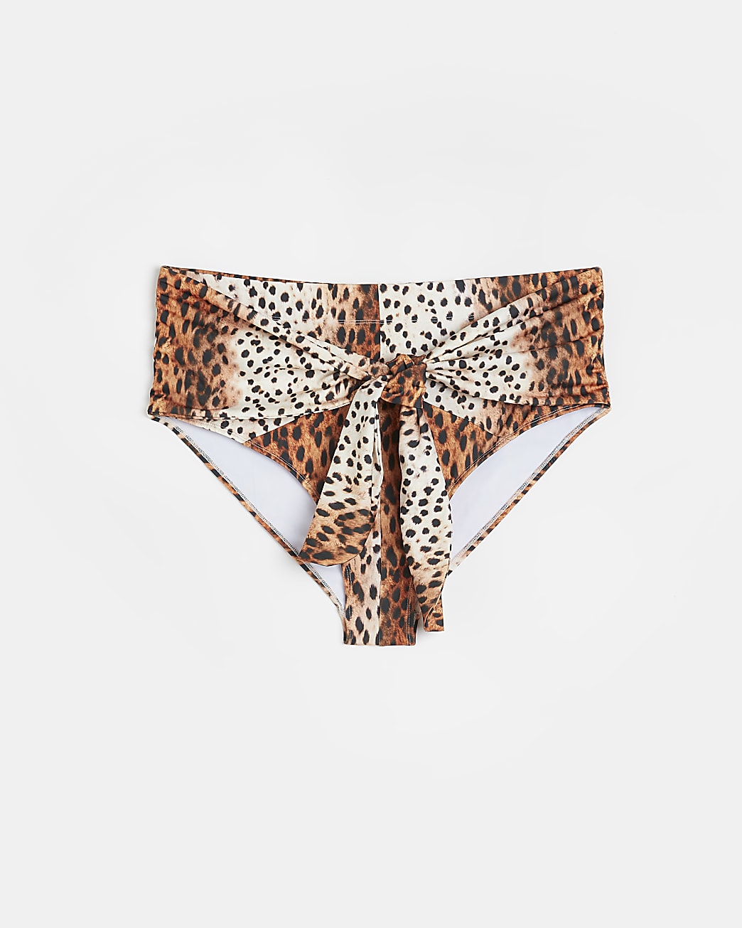 Plus beige animal bikini briefs