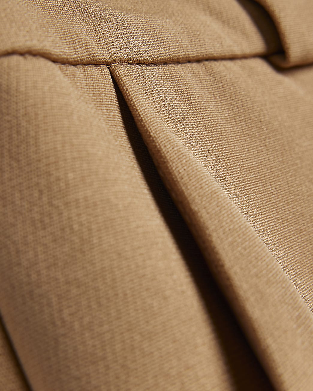 Beige straight leg smart trousers