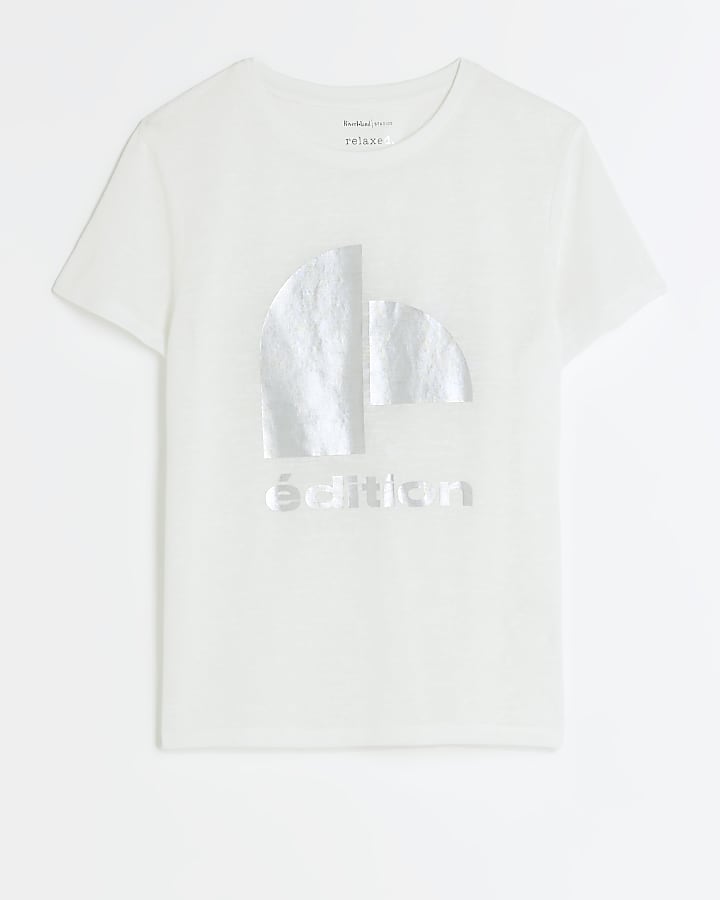 White graphic t-shirt