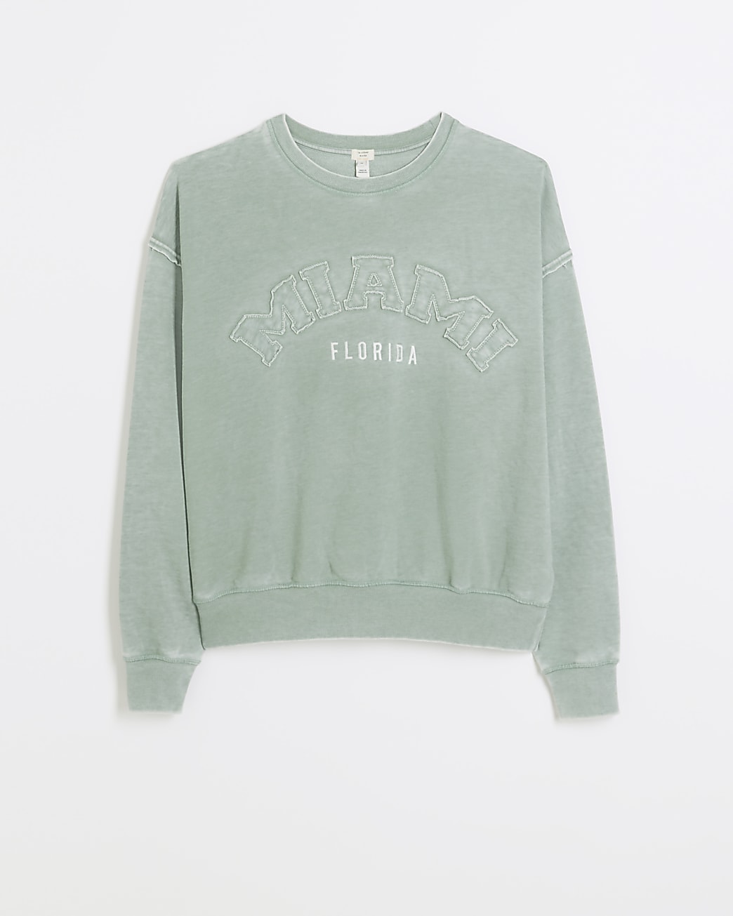 Green Miami burnout sweatshirt