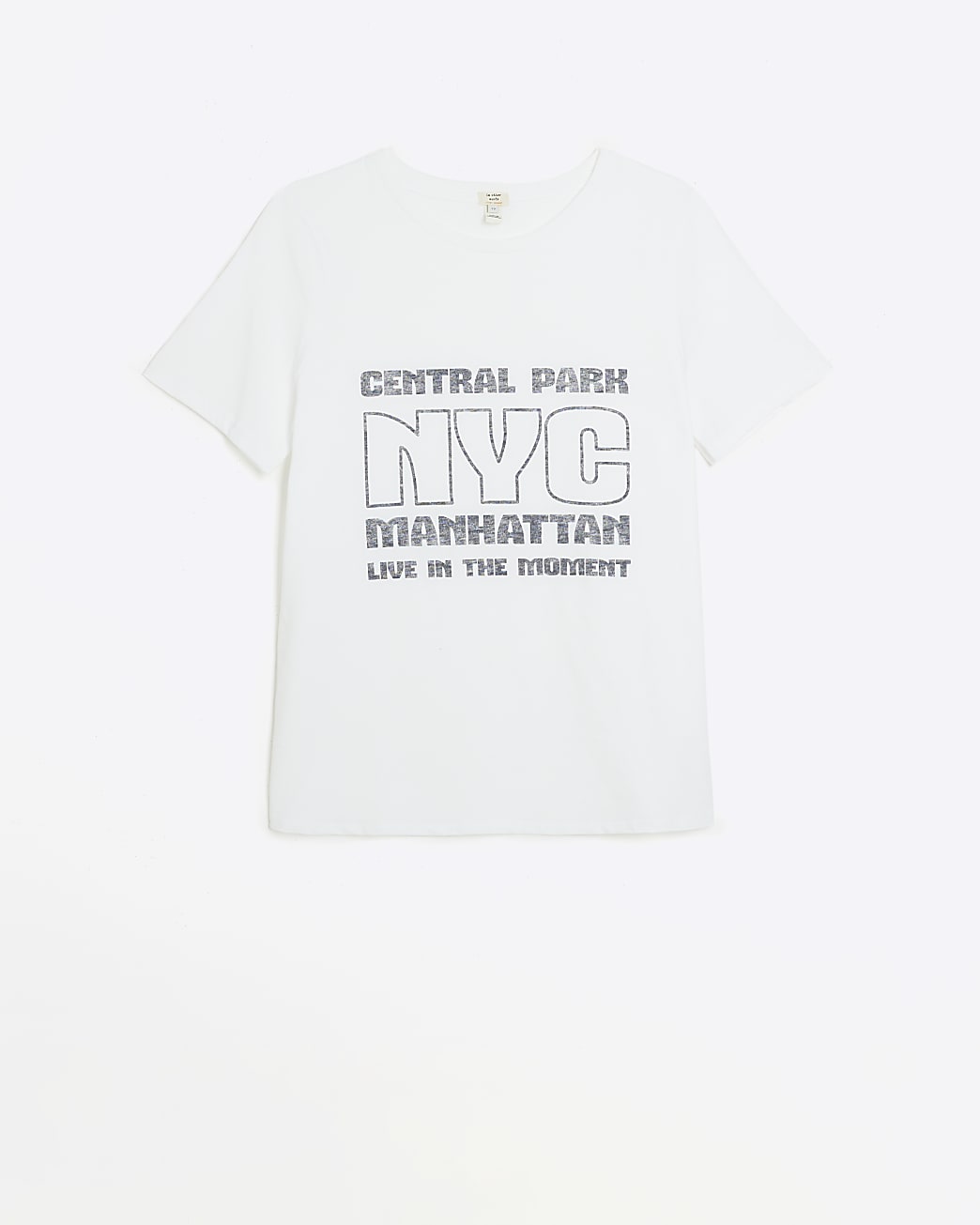 White NYC print t-shirt