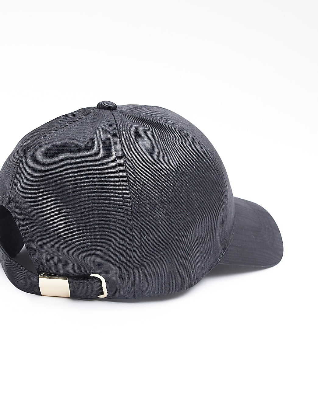 Black satin cap