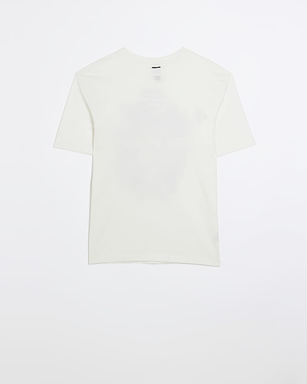 Ecru regular fit graphic floral t-shirt