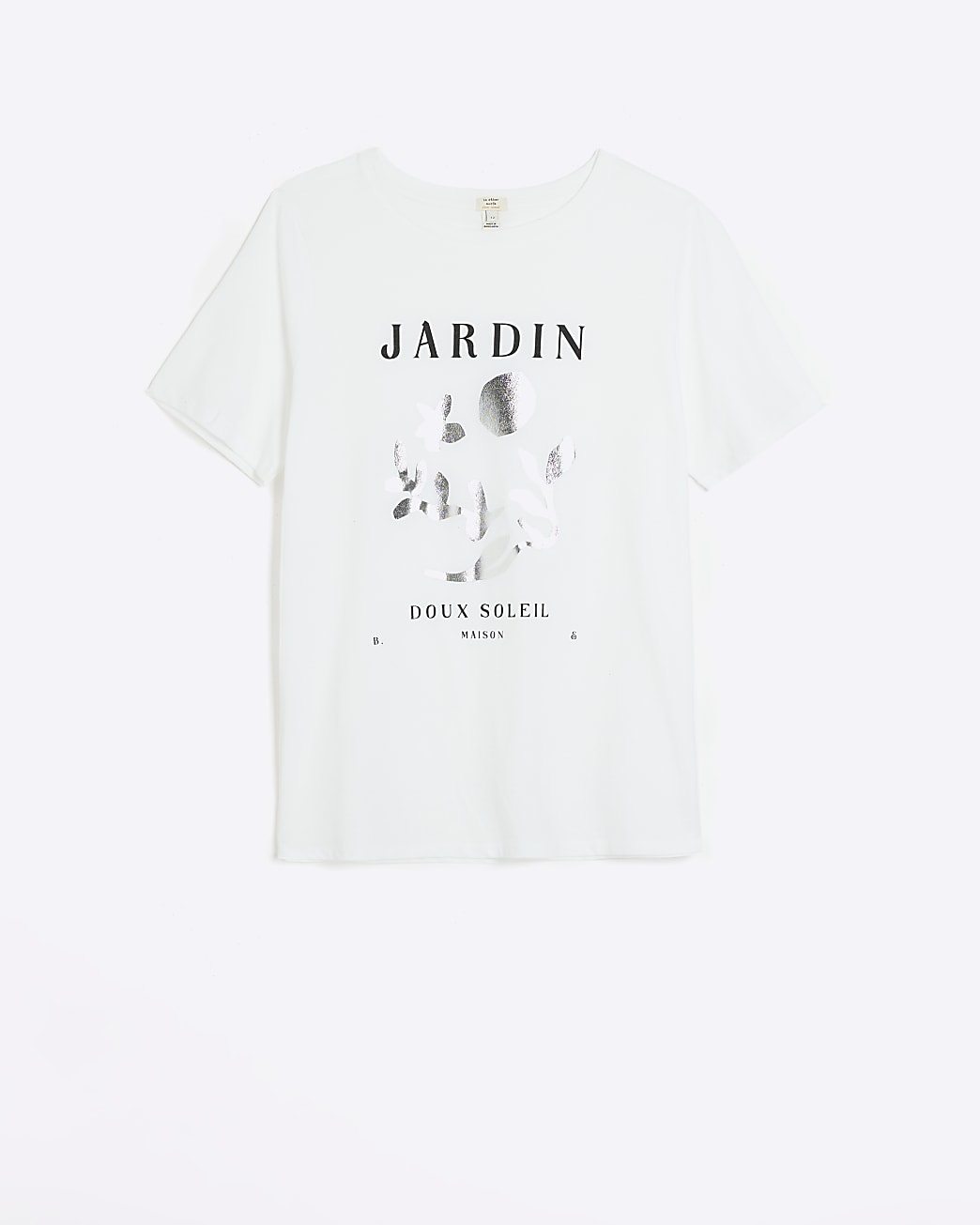 White graphic print t-shirt