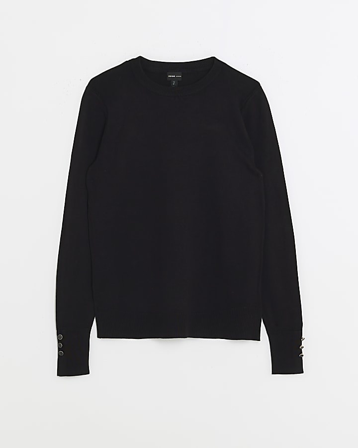 Black long sleeve top