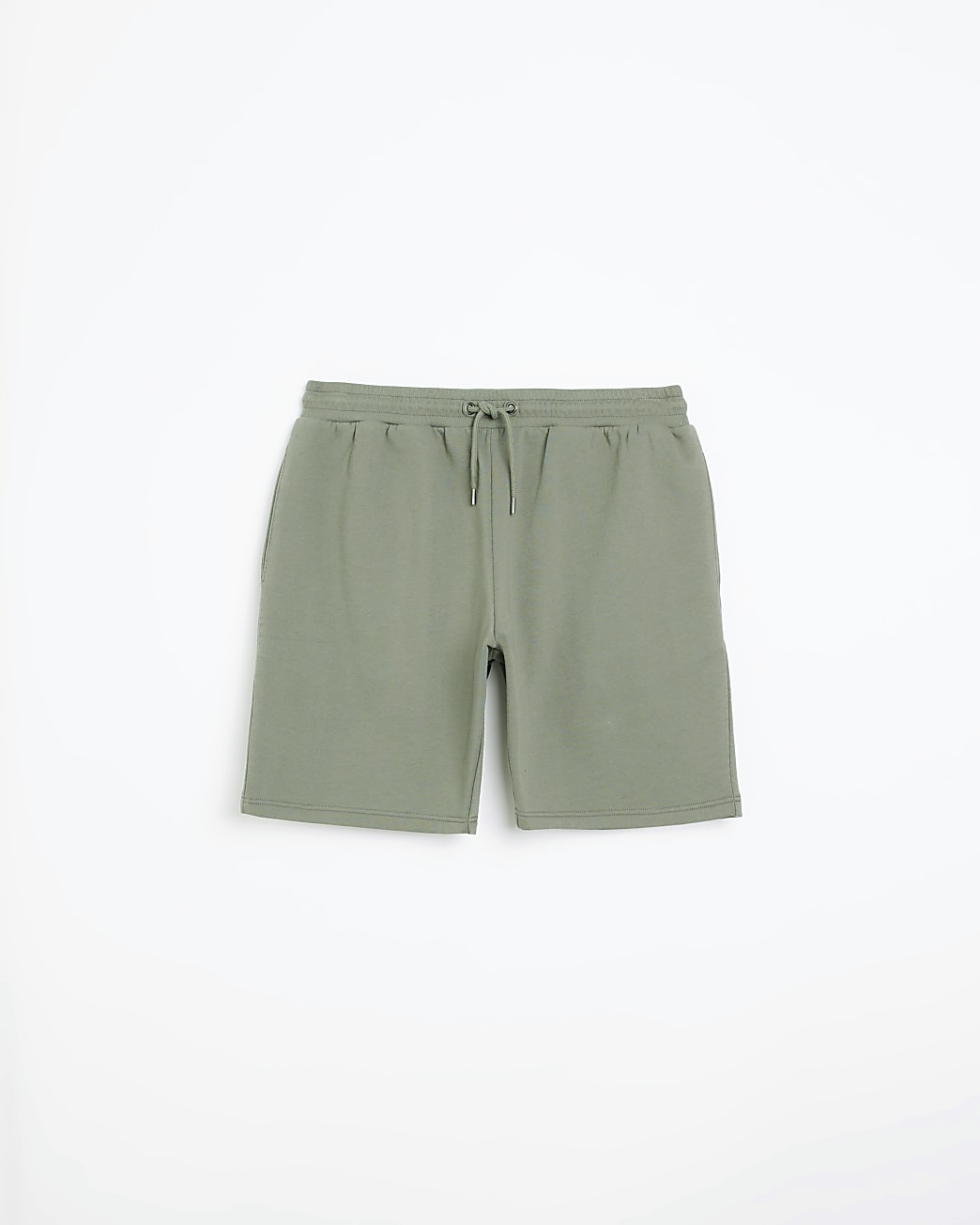 Khaki slim fit casual shorts